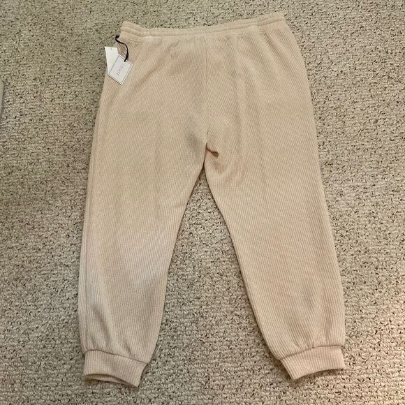 1.STATE Plus Tassel Tie Pocketed Jogger Pants Off White Cream Size 1X NWT - Picture 2 of 7
